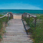 Fire Island Boardwalk 2012 by George Towne at Michael Mut Project Space New York